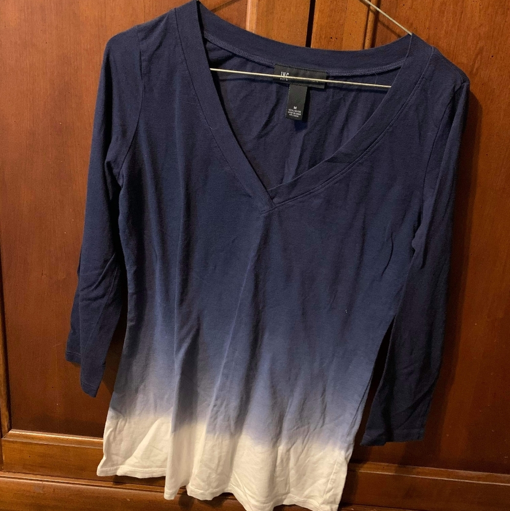 Inc international concepts medium blue fade 3/4 T